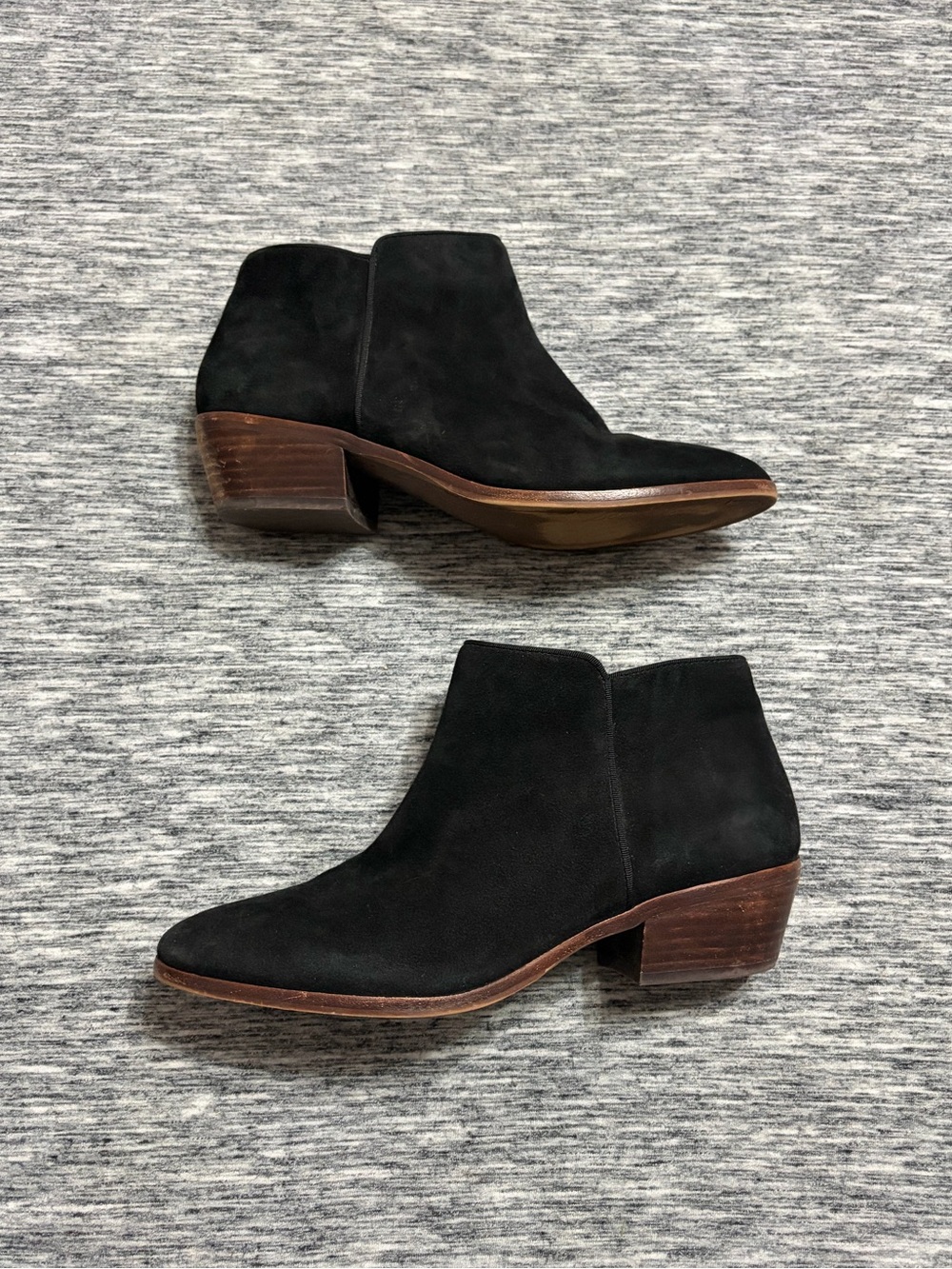 Sam Edelman Ladies Petty Ankle Boots Black Suede Size 10W